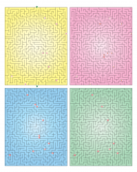 Multi-floor maze puzzle